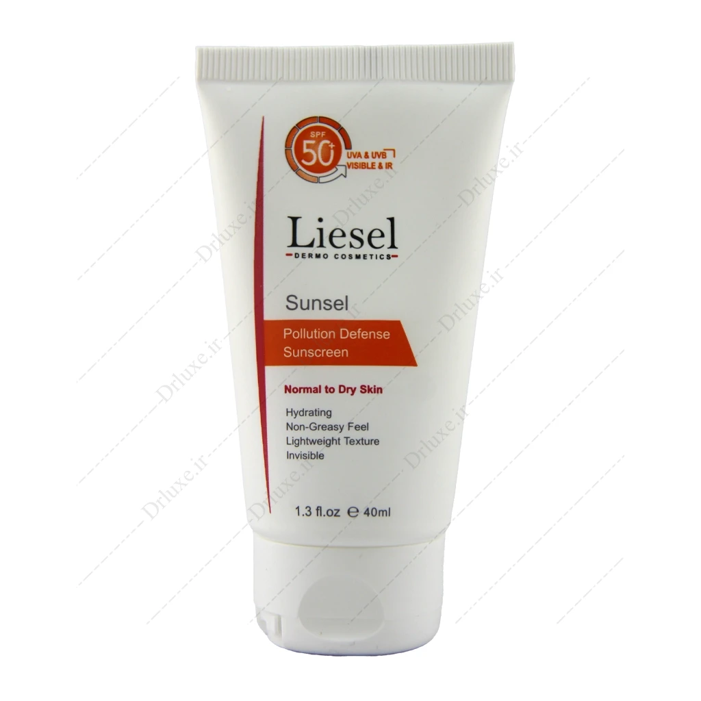 کرم ضد آفتاب SPF50 بی رنگ پوست نرمال تا خشک لایسل